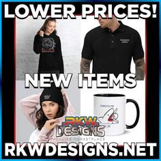 #rkwdesigns #robwilliams #rkwdesignsonlinemarketplace #shoponline #workwear #sportswear #apparel #jewelry #accessories Custom Sportswear, T Shirt Store, Personalized Accessories, Shirt Printing