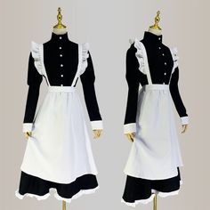 Black Cosplay Maid Dress for Men     Condition: Brand New   Color: Black   Size: S-3XL   Material: Cotton and Polyester   Sleeves: Long Sleeves   Included: Dress + Apron + Headwear      Package includes: dress + apron + headwear      Size Information : amp;nbsp;      S: within 93cm of bust, within 70cm of waist       M: within 98CM for bust, within 75CM for waist       L: within 103CM for bust, within 85CM for waist       XL: within 108CM for bust, within 90CM for waist       XXL: within 113CM f Male In Maid Outfit, Black Harajuku Dress For Cosplay Events, Black Anime Style Dresses For Cosplay Events, Anime Style Black Dresses For Cosplay Events, Black Anime Dress For Cosplay Events, Black Anime Style Dress For Cosplay, Black Role Play Costume For Cosplay Events, Black Costumes For Cosplay Events, Black Dress For Costume Party And Cosplay Events