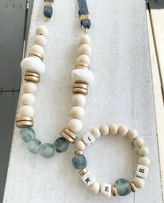 Love these #designs by @margoedithdesigns on #IG. #TheBeadChest #EthicallySourced #Jewelry #Chic #AfricanBeads #StoneBeads #Turquoise #DIY #Boho #JewelryBlogger #EtsyShop #EtsyStore #BeadMaker #HealingStones #CrystalJewelry #HomeDecor #InteriorDesign #Designer #DIYDecor #UpcycledJewelry #RomanGlass #Handmade #HandmadeJewelry #Turquoise #PrayerBeads #WomensFashion #Beauty #MensFashion #Weaving #DIYCrafts #Necklace #BeckyOwens #Lime #BeckyOwensFeature #Java #Batik #BatikBone White Wooden Beads Jewelry, White Wooden Beaded Jewelry, White Jewelry With Oval Wooden Beads, White Beaded Bracelet With Oval Large Beads, White Beaded Bracelets With Large Oval Beads, White Beaded Bracelets With Wooden Beads For Jewelry Making, Everyday White Necklaces With Wooden Beads, Adjustable White Wooden Beads, Artisan White Beaded Bracelets With Wooden Beads