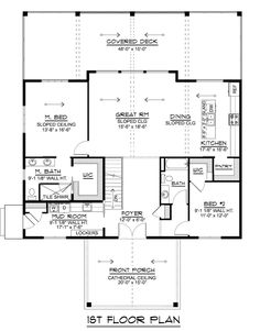 the first floor plan for this house