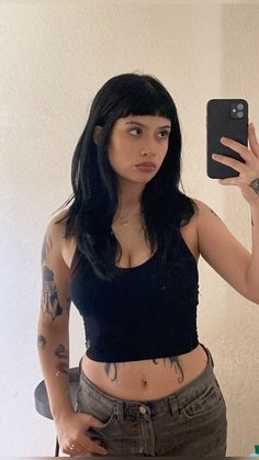 Short Black Bangs Hair, Emo Micro Bangs, Short Black Hairstyles With Bangs, Black Straight Bangs, Microbangs Black Hair, Alternative Hair Straight, Micro Bangs Short Hair Round Face, Baby Bangs With Face Framing, Haircuts With Micro Bangs