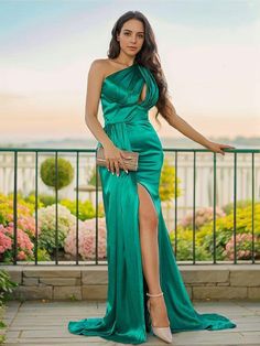 You deserve to be crowned. Our prom dress collection is meticulously crafted by skilled tailors, offering a range of at least 30 captivating colors. Sizes are available in regular sizes from 0 to 16, as well as plus sizes from 14W to 26W. For a perfect fit, we also offer the option of custom sizing. Product Details:Length:Sweep Train;Silhouette:Sheath/Column;Neckline:One-Shoulder;Fabric:Silk Like Satin;Straps Sleeves:Sleeveless;Fully Lined:Yes;Built In Bra:Yes Rose Gold Prom, Date Clothes, Rose Gold Prom Dress, Gold Prom Dress, Prom Dresses 2023, Gold Prom, Glamorous Dresses, Winter Fabric, Dresses 2023