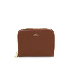 Emmanuelle Wallet By A.P.C. In Smooth Leather With Engraved Logo On The Front And Zip-Around Closure In Golden Metal. Interior With Bill Compartment, Zipped Coin Pocket, Four Credit Cards Slots.Material: 100% LhMade In: MaroccoColor: BrownCollection: Spring - Summer 2023Pxawv F63029 Elegant Brown Coin Purse With Interior Card Slots, Elegant Brown Coin Purse For Everyday, Chic Brown Business Wallet, Elegant Everyday Brown Wallet, Brown Rfid Blocking Coin Purse, Elegant Everyday Card Holder With Zipper, Elegant Formal Card Holder With Zipper Closure, Elegant Cognac Wallet With Card Slots, Elegant Cognac Wallets With Card Slots