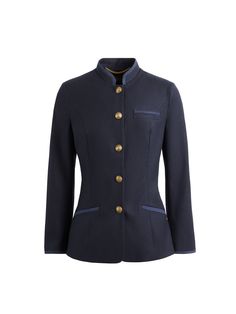 The Madeline Jacket - Navy Melton Wool Work Travel Bag, Fairfax And Favor, Jacket Cape, Chelsea Ankle Boots, Wool Shop, New Version, Country Outfits, Women's Coats & Jackets, Autumn Winter Fashion