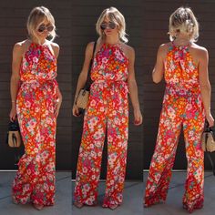 Size Small Brand New With Tags Vicidolls Floral Jumpsuit Super Cute! Sleeveless Non-stretch Floral Jumpsuits And Rompers, Sleeveless Floral Print Jumpsuits, Red Non-stretch Jumpsuits And Rompers, Red Jumpsuits And Rompers For Beach In Spring, Red Jumpsuits And Rompers For Spring Beach Outings, Non-stretch Floral Jumpsuits And Rompers For Vacation, Chic Red Jumpsuits And Rompers For Vacation, Fitted Printed Jumpsuits And Rompers For Day Out, Orange Floral Print Summer Jumpsuits And Rompers