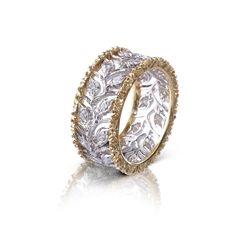 Buccellati Rings, Buccellati Jewelry, Diamond Leaf Ring, Precious Stones Rings, White Gold Set, Leaf Ring, Selling Jewelry, Jewelry Branding, Silver Bracelets