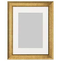 a white and gold frame on a white background with clipping for text or image