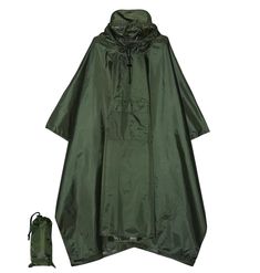 PRICES MAY VARY. THOUGHTFULLY DESIGNED FOR YOU - The Poncho raincoat is 3 in1 style, not only a raincoat, but also can be used as canopy and picnic mat. PREMIUM WATER PROOF MATERIAL - This quality raincoat is made of 100% Polyester that is not only extremely water proof but also can be recycled and reused for long periods of time. Every time you wear it, you will find it tear resistant, durable, waterproof, quick-drying but still breathable and comfortable. PORTABLE & COMPACT - It is ultra-light Functional Green Travel Raincoat, Winter Nylon Raincoat For Camping, Winter Windproof Raincoat For Camping, Winter Windproof Camping Raincoat, Winter Camping Nylon Raincoat, Winter Camping Windproof Raincoat, Waterproof Khaki Nylon Raincoat, Green Nylon Raincoat For Fall, Khaki Nylon Waterproof Raincoat