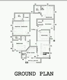 the ground plan for an apartment