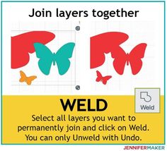 a poster with the words weld and butterflies