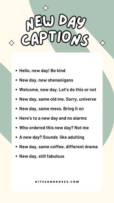 Looking for new day captions? Here are the quotes and sayings for your next productive morning.