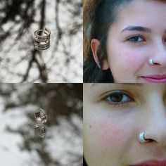 #jewelry #earrings #hoopearrings #noserings #nosehoop #tribalnosering #septum #helix #tragus #nostrilring #silvernosering #piercing #nosejewelry #bohopiercing #indiannosering #bignoserings Tiny Silver Nose Rings, Adjustable Internally Threaded Septum Ring, Bohemian Hypoallergenic Nose Rings As Gift, Nose Ring Indian, Helix Ring, Nostril Ring, Ring Indian, Indian Nose Ring, Piercing Cartilage