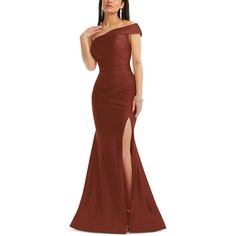 Manufacturer: Cynthia & Sahar Style Type: Evening Dress Collection: Cynthia & Sahar Sleeve Length: One Shoulder Material: 82% Polyester/18% Spandex Fabric Type: Polyester Specialty: Ruched Sku: BH5814031 Size: XL.  Color: Orange.  Gender: female.  Age Group: adult. One Shoulder Evening Dress, High Neck Sleeveless Dress, Off Shoulder Bridesmaid Dress, Womens Bridesmaid Dresses, Bodycon Dress Casual, Evening Dress Collection, Lace Bridesmaid Dresses, Womens Cocktail Dresses, Ruched Bodycon Dress