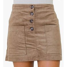 Le Lis Womens Brown Tan Corduroy Functional Button Down Front Elastic Back High Waisted A-Line Lined Mini Skirt Front Patch Pockets Size Small, Please See Measurements For Best Fit, Nice Nwt Condition! Length 15 1/2 Waist 28 (14 Flat) (Measurements Are Approx And May Vary Depending On Fit, Measured On Flat Lay) 326.1 Tag: Academia, Contemporary, Minimalist, Preppy, Coastal Grandma, Baddie, Vsco, Soft Girl, Vermontcore, Cabincore, Coastal Cowgirl, Westerncore, Southwestern, Santa Fe, Festival, Bo Preppy Coastal, Outfits 90s, Party Rock, Black Denim Skirt, Sequin Mini Skirts, Black Leather Skirts, Plaid Mini Skirt, Faux Leather Skirt, Sweaters And Leggings