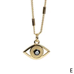 Fashion Element: Eyes Style: Europe and America Evil Eye Round Metal Necklace, Evil Eye Metal Necklace With Round Shape, Metal Evil Eye Necklace With Round Shape, Metal Evil Eye Jewelry For Parties, Evil Eye Metal Jewelry For Parties, Blue Alloy Necklaces For Party, Trendy Adjustable Evil Eye Necklaces, Trendy Adjustable Evil Eye Necklace, Symbolic Blue Metal Jewelry