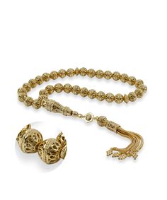 Gold Filigree Handmade Sibha, Tasbih, Misbaha, Tasbeeh, Rosary, Tesbih, 925 Sterling Silver Gold Plated Prayer 8 mm 33 Pieces Worry Beads Gift for prayer man, islamic prayer gift, gift for muslim dad, handcrafted tasbeeh, tasseled sibha, stylish gold tasbeeh Material: 925 Sterling Silver Gold Plated ( NICKEL FREE )  FREE, FAST AND TRACKABLE SHIPPING FOR ALL EU COUNTRIES AND USA. COMES WİTH VELVET POUCH AND LUXURY GİFT BOX. The Gold Filigree Handmade Tasbih with Leaf Worry Beads is a beautiful and intricate prayer bead that is used in various religious traditions such as Islam, Christianity, Hinduism, Buddhism, and Sikhism. This tasbih is handmade with a filigree design and is made of 925 sterling silver with a gold plating. It features 33 pieces of 8mm leaf-shaped worry beads that are used Daily Tasbeeh, Gold Rosary With 8mm Beads For Meditation, Tasbih Bracelet, Tally Counter Tasbih, Silver Tasbih, Prayer Gifts, Islamic Prayer, Ramadan Gifts, Filigree Design