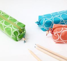 Pencil Case Tutorial PDF Patterns back to by Indigobirddesign Pencil Shaped Zipper Pouch As Gift, Green Pencil Case With Pen Holders As Gift, Handmade Pencil Case Pouch For School, Handmade Pouch Pencil Case For School, Handmade School Pencil Case Pouch, Blue Pencil-shaped Craft Supplies For Gifts, Makeup Pouch Diy, Pattern Pencil Case, Pencil Case Tutorial