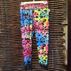 Terez Yoga Or Leggings Pants Nwt Sells For $95 Real Pretty Casual Multicolor Workout Bottoms, Multicolor Athleisure Bottoms With Elastic Waistband, Athleisure Multicolor Bottoms With Elastic Waistband, Multicolor Full Length Casual Activewear, Casual Multicolor High Waist Activewear, Multicolor Athleisure Bottoms For Loungewear, Multicolor Athleisure Long Pants, Multicolor High Waist Workout Bottoms, Casual Multicolor Workout Pants