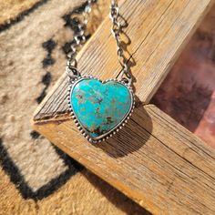 Authentic Turquoise Heart set in Sterling Silver These Turquoise Heart Necklaces are Native American Handmade Stamped Sterling Length 19" can be worn shorter Turquoise Heart Necklace, Heart Necklaces, Wild Rag, Turquoise Heart, Pearl Cluster, Spiny Oyster, White Buffalo, Gifts Cards, Earring Necklace