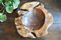 Teak Root Bowl - XL Windseeker Teak Bowl, Beautiful Decoration, Large Bowl, Beautiful Decor, Small Items, Teak, Dining Table, Bowl, Fruit