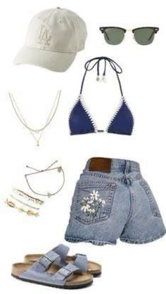 Pouge Outfits Ideas, Australia Outfit Ideas, Outfits For Spain Summer, Obx Wardrobe, Obx Clothes, Summer Outfits 2020, Summer Outfit 2022, Surfergirl Style, Summer Outfit Aesthetic