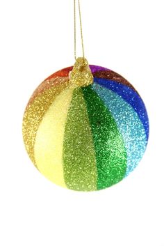 rainbow striped glitter ornament Buzz Ball, Sparkly Walls, Rainbow Colors Art, Rainbow Christmas, Glitter Ball, Bubble Painting, London Wall Art, Glitter Rainbow, Colorful Art Prints