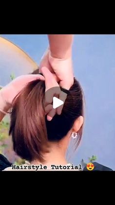 Hairstyle Tutorial on Instagram: "Hairstyle Tutorial 😍

#hairstyles #hairtutorial #hairstyle #viralvideos #fypシ❤️💞❤️ #hairideas" Single Hair Tie Hairstyles, Bun Up Hairstyles, Easy Quick Ponytail Hairstyles, Hair Bun Maker Tutorial, Put Hair Up With Clip, Casual Up Do Hairstyles, Claw Clip Hairstyles Videos, No Breakage Hairstyles, Updo With Hair Pins