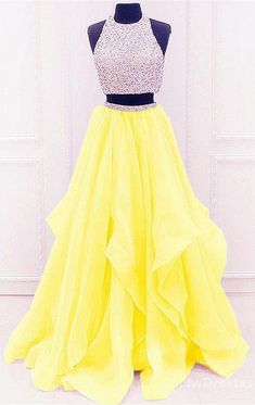 yellow prom dresses two piece prom dresses Tow pieces prom dresses sparkle prom dresses Prom Dresses 2 Piece, 2 Piece Prom Dresses, Prom Dresses Sparkle, Sparkle Prom Dresses, Layered Prom Dress, Yellow Prom Dresses, Prom Dress Two Piece, Two Piece Prom Dresses, Yellow Prom Dress