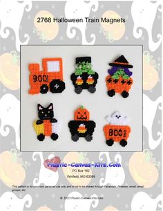 halloween train magnets for kids to make