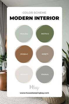 the color scheme for modern interior paint colors