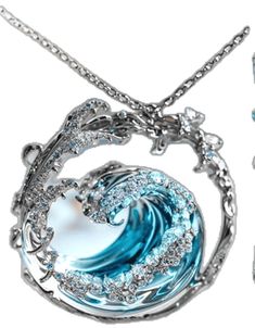 Ocean-inspired Jewelry As A Gift, Ocean-inspired Jewelry As Gift, Opal Ocean Necklace, Ocean-inspired Silver Pendant Jewelry, Sterling Silver Ocean-inspired Necklaces, Ocean-inspired Sterling Silver Pendant Jewelry, Ocean-inspired Sterling Silver Mermaid Jewelry, Colorful Birds, New Style