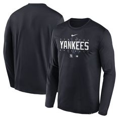 Keep cool and dry as you rep your New York Yankees in this Authentic Collection Team Legend T-shirt from Nike. It features sweat-wicking Dri-FIT technology and New York Yankees graphics printed on soft, lightweight fabric. Yankees T Shirt, Team T Shirts, White Sock, Pullover Jacket, Chicago White Sox, New York Yankees, Classic Shirt, Men's Nike, Screen Print