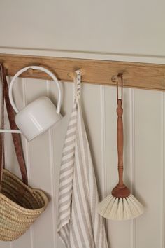 oak peg rail with 6 pegs Coat Pegs, Peg Hooks, Kitchen Hooks, Dado Rail, Chair Rail, Wooden Pegs