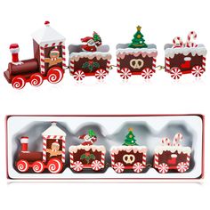 PRICES MAY VARY. Reliable wood material: our Christmas tree train is made of quality wood, exquisitely made, without extra burrs, and can be applied with confidence; In addition, the patterns of this wooden Christmas train are clearly printed, which will not fade or break easily, and can be applied as a Christmas desktop decoration for a long time Christmas element design: our train figurine for kids is designed with many classic Christmas elements; Decorating this Christmas train decor at home Christmas Decorations Wood, Christmas Tree Train, Train Christmas, Wood Train, Train Decor, Xmas Table, Train Ornament, Christmas Desktop, Wooden Christmas Decorations