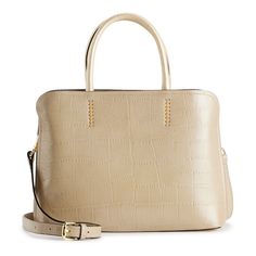 Carry your essentials in organized style and a chic look with this AmeriLeather Yvette leather handbag. Carry your essentials in organized style and a chic look with this AmeriLeather Yvette leather handbag. 9.25"H x 12"L x 4.5"W Handle: 6'' drop Shoulder strap length: 40" to 44" Zipper closure Gold-tone hardware Interior: 3 slip pockets, 1 zip pocket and 2 magnetic snap pocketsCONSTRUCTION & CARE Body: leather Lining: polyester Wipe clean Imported Size: One Size. Color: Green. Gender: female. Age Group: adult. Fashion Organization, Chic Look, Leather Handbag, Fashion Handbags, Drop Shoulder, Leather Handbags, Cleaning Wipes, Gender Female, Zip Pockets