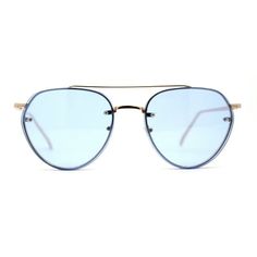 With a minimal design, but a bold effect, these exquisitely crafted sunglasses feature a rimless aviator frame with ultra-slim metal temples and brow bar. Vibrant colored flat lenses and rivets at the front give these sunglasses it's stunning finish. Perfect to wear throughout the sunny months, these rimless aviator sunglasses can be easily paired with any look. Made with a metal based frame, English style nose pieces, metal hinges, and polycarbonate UV400 lenses. (a644) 5 15/16" (151mm) x 2 1/8 Pop Color, Brow Bar, Metal Hinges, Pilot Sunglasses, Rimless Sunglasses, Color Lenses, English Style, Gold Sunglasses, Flat Color