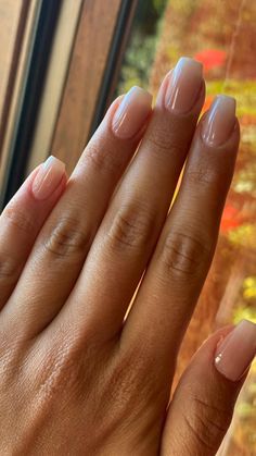 Nude French Tip Almond Nails, Kiss Acrylic Nails, Naked Nails, Nail 2024, 2022 Nails, Trends Nails, Bridesmaids Nails, Natural Acrylic Nails