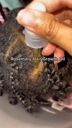 Discover the secret to healthy, strong hair with this DIY rosemary hair growth oil! In this video, we show you how to make your own hair oil using natural ingredients like rosemary and other essential oils. This oil is packed with nutrients that nourish and strengthen hair, promoting healthy growth and preventing breakage. Watch now and learn how to use this amazing oil to get the luscious locks you've always wanted! Rosemary Hair Growth Oil, Rosemary Hair Oil, Hair Growth Methods, Rosemary Hair Growth, Rosemary Hair