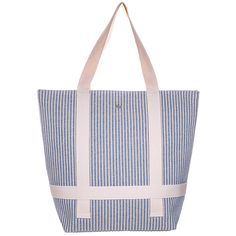 Large beach tote bag. Striped cotton blend bag. Web handles. Hat carrying straps. Inner zip pocket. Open cell phone pocket. Zipper closure. Cappelli pin detail. 20" W x 17" H Vacation Cotton Shoulder Bag With Adjustable Strap, Eco-friendly Shoulder Bag With Canvas Lining For Summer, Cotton Canvas Beach Bag With Double Handles, Beach Cotton Shoulder Bag With Adjustable Strap, Summer Beach Bag With Canvas Lining For Daily Use, Cotton Canvas Shoulder Bag For Beach, Summer Cotton Shoulder Bag With Adjustable Strap, Summer Cotton Bucket Shoulder Bag, Summer Cotton Bucket Bag For Daily Use