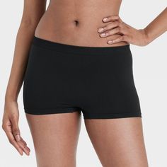 Move through your busy day in cool comfort in these Seamless Boy Shorts from Colsie™. Made from lightweight fabric, these regular-rise boy shorts allow you to move freely all day, and they're designed in a seamless silhouette for a smooth and sleek look. Designed in a solid hue, these boy shorts are a great choice for wearing under a variety of outfits. Colsie™: All You, Inside and Out. Seamless 4-way Stretch Shorts, Seamless 4-way Stretch Mid-thigh Shorts, Solid Seamless Biker Shorts With Short Inseam, Sporty Seamless Short Leg Boxer Briefs, Seamless Biker Shorts With Short Inseam, Seamless Biker Shorts With 4-way Stretch, Seamless 4-way Stretch Biker Shorts, Seamless 4-way Stretch Mid-thigh Bottoms, Seamless Compression Boxer Briefs