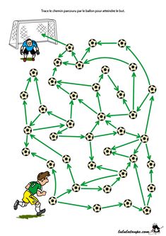 a soccer game is shown in the form of a diagram with balls and people on it