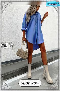 Women's Casual Dress Shirt Dress Mini Dress White Blue Khaki Long Sleeve Pure Color Button Winter Fall Spring Shirt Collar Fashion Daily Vacation Fall Dress S M L Xl 2xl Shirt Dress Fall, Loose Shirt Dress, Sassy Shirts, Collar Fashion, Women White Blouse, Loose Fit Shirts, Fall Dress, Loose Shirts, Dress Shirts For Women