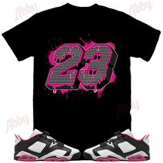 Custom Designed Sneaker T Shirt T-Shirt Features - Comfortable and light, premium short sleeve tee. 🔹 Premium fit 🔹100% Soft cotton 🔹Light fabric (4.3 oz/yd² (146 g/m 🔹Tear away label Shoes Not Included Custom Made - Not Adidas, Nike, or Jordan Brand Sneaker Tee, Sneaker T-Shirt The sneakers/shoes are not being sold in this product. You are only purchasing the tshirt/hoodie/socks/sweatshirt/tank top/hat/shorts. Shoes are NOT included. The shoes displayed are sold separately elsewhere and are Pink Cropped T-shirt For Streetwear, Casual Pink Sublimation Design Streetwear, Pink T-shirt With Sublimation Print For Streetwear, Pink Sublimation Print T-shirt For Streetwear, Pink Streetwear T-shirt With Sublimation Print, Summer Streetwear Sublimation Short Sleeve Design, Pink Sports Shirt With Graphic Print, Sporty Short Sleeve Graphic Shirt, Sporty T-shirt With Sublimation Print And Short Sleeves