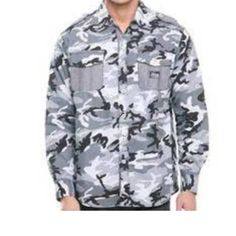 Mens Shirt Condition- New With Tags $44 Made By- Akdmks Color- Gray Camouflage Size- Large An Easy Style Checkpoint From Akdmks. Featuring A Spread Collar, Convertible Sleeves, A Full Button Front, 2 Pockets, A Rounded Hem And A Straight Back Yoke. Convertible Sleeves-Wear Long Or Short. 2 Front Chest Pockets To Hold Your Essentials. Epaulets On Shoulders Add A Sporty Look. Details: Button Front Long Sleeves 2-Pocket 55% Cotton/45% Polyester Machine Wash Chest 48" Length 30" Sleeve 32" Camouflage Cotton Shirt For Outdoor, Outdoor Camouflage Cotton Shirt, Military Style Camouflage Cotton Shirt, Camouflage Long Sleeve Cotton Shirt, Long Sleeve Camouflage Cotton Shirt, Casual Camouflage Cotton Shirt, Casual Cotton Camouflage Shirt, Casual Camouflage Shirt For Outdoor, Camouflage Cotton Tops With Pockets