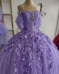 Contact+us:+lisamony@outlook.com Please+left+message+what+color+you+need+when+you+order+it.Besides+the+picture+color,+you+can+also+choose+any+color+you+want. Sexy+Purple+Ball+Gown+Prom+Dresses+With+Lace Processing+time:+12-21+business+days Shipping+Time:+3-5+business+days "Fabric:Stain... Lavender Quinceanera Dresses, Purple Ball Gown, Debut Gowns, Purple Quinceanera Dresses, Quinceanera Themes Dresses, Ball Gown Prom Dresses, Gown Prom Dresses, Pretty Quinceanera Dresses, Stunning Prom Dresses