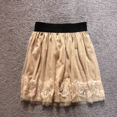 Only Worn Once! Brand New Condition. No Rips Or Pulls. Forever 21 Skirts, Tulle Skirt, Forever 21, Womens Skirt, Brand New, Skirt, Cream, Women Shopping, Color