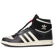 Adidas originals Unisex Top Ten DE High-Top Sneakers Black S24115 (SNKR/Skate/Casual/Non-Slip/High Top) Adidas High-top Lace-up Sneakers With Three Stripes Branding, Adidas High-top Lace-up Sneakers With Three Stripes, Sporty High-top Custom Sneakers With Three Stripes Branding, Adidas Lace-up High-top Sneakers With Three Stripes Branding, Adidas Lace-up High-top Sneakers For Streetwear, Adidas Sporty High-top Sneakers With Rubber Sole, Sporty High-top Custom Sneakers With Three Stripes, Adidas Logo Leather High-top Sneakers For Streetwear, Black High-top Basketball Shoes With Gum Sole