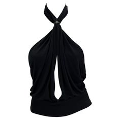 Check out this item from 1stdibs! 1999 Gucci by Tom Ford Black Leather Viscose Halter Crop Top : https://www.1stdibs.com/id-v_15638832 Gucci By Tom Ford, Gucci Runway, Gucci Top, Ford Black, Black Sheer Top, Black Halter, Dolce E Gabbana, Halter Crop Top, Dream Clothes