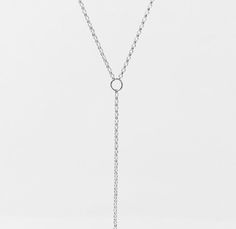 This long drop lariat is made from a delicate rolo chain. The chain is 14k gold fill, 14k rose gold fill, or sterling silver chain. The drop chain of the necklace measures 6 inches. If you want a longer or shorter drop chain, let me know in the comment section. The drop chain length is not included in the necklace length. LENGTH - Necklace on the model is 22 inches (the model's neck circumference is 12 inches). YOUR ORDER - Choose either gold fill or sterling silver in the drop-down menu. - Sele Minimalist Teardrop Lariat Necklace With Adjustable Chain, Minimalist White Gold Lariat Necklace With Delicate Chain, Sterling Silver Lariat Necklace With Delicate Chain, White Gold Lariat Necklace With Adjustable Long Drop Chain, Minimalist Silver Chain Lariat Necklace, Minimalist Link Lariat Necklace As Gift, Sterling Silver Long Drop Lariat Necklace With Adjustable Chain, Morse Code Necklace, Moss Aquamarine