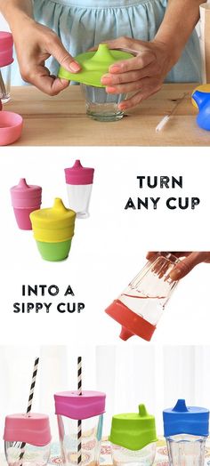 the instructions for how to use sippy cups